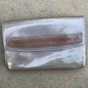 Lauren Merkin Holographic Taupe Patent Leather